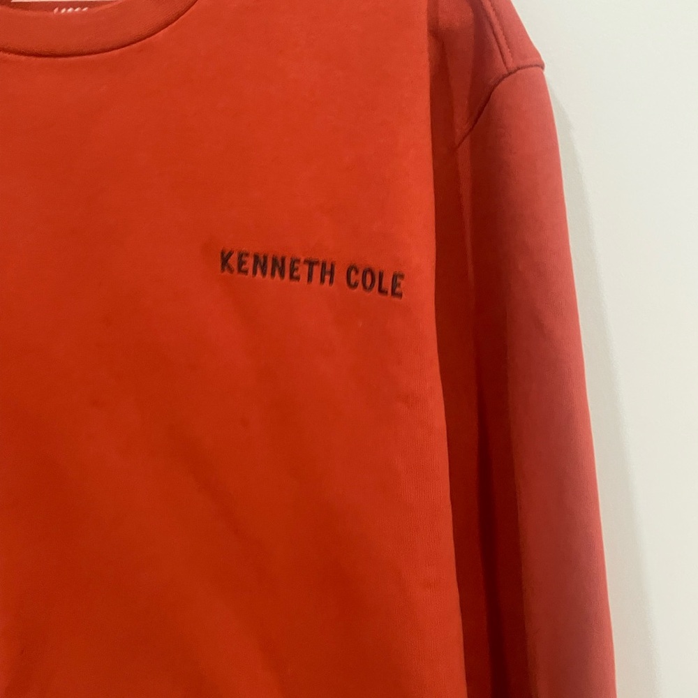 Kenneth Cole Men's Burnt Orange Crewneck Sweater-NWOT - Picture 4 of 4